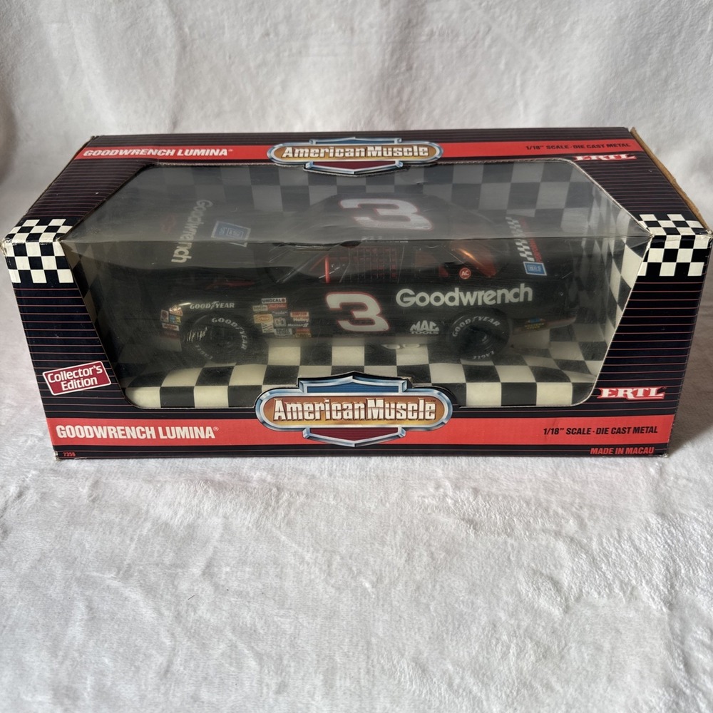 1992 Dale Earnhardt #3 Goodwrench Lumina 1/18 Diecast ERTL American Muscle